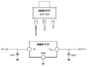 AMS1117引腳圖